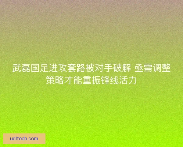 武磊国足进攻套路被对手破解 亟需调整策略才能重振锋线活力